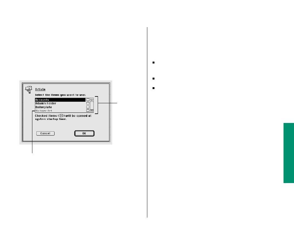 Monitoring file-sharing activity 213, Disconnecting from a shared disk | Apple Macintosh PowerBook 180 computers User Manual | Page 213 / 323