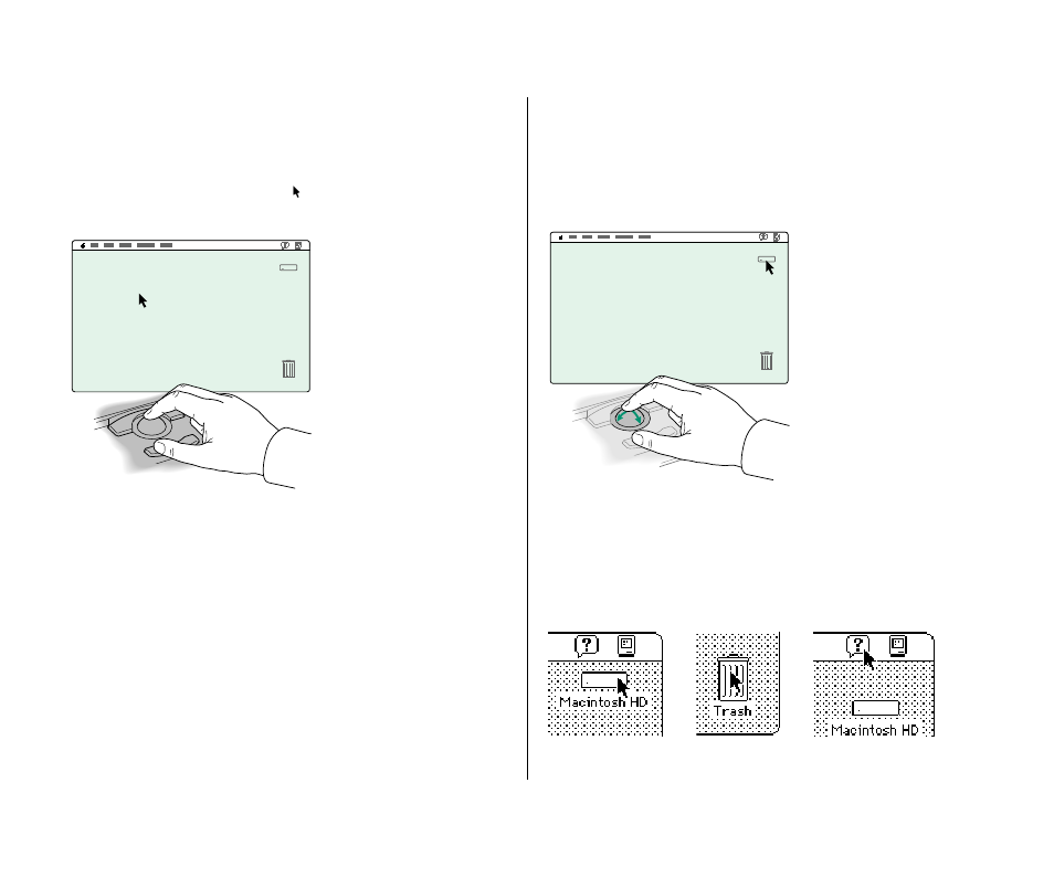 Use the trackball, Point | Apple Macintosh PowerBook 180 computers User Manual | Page 48 / 323