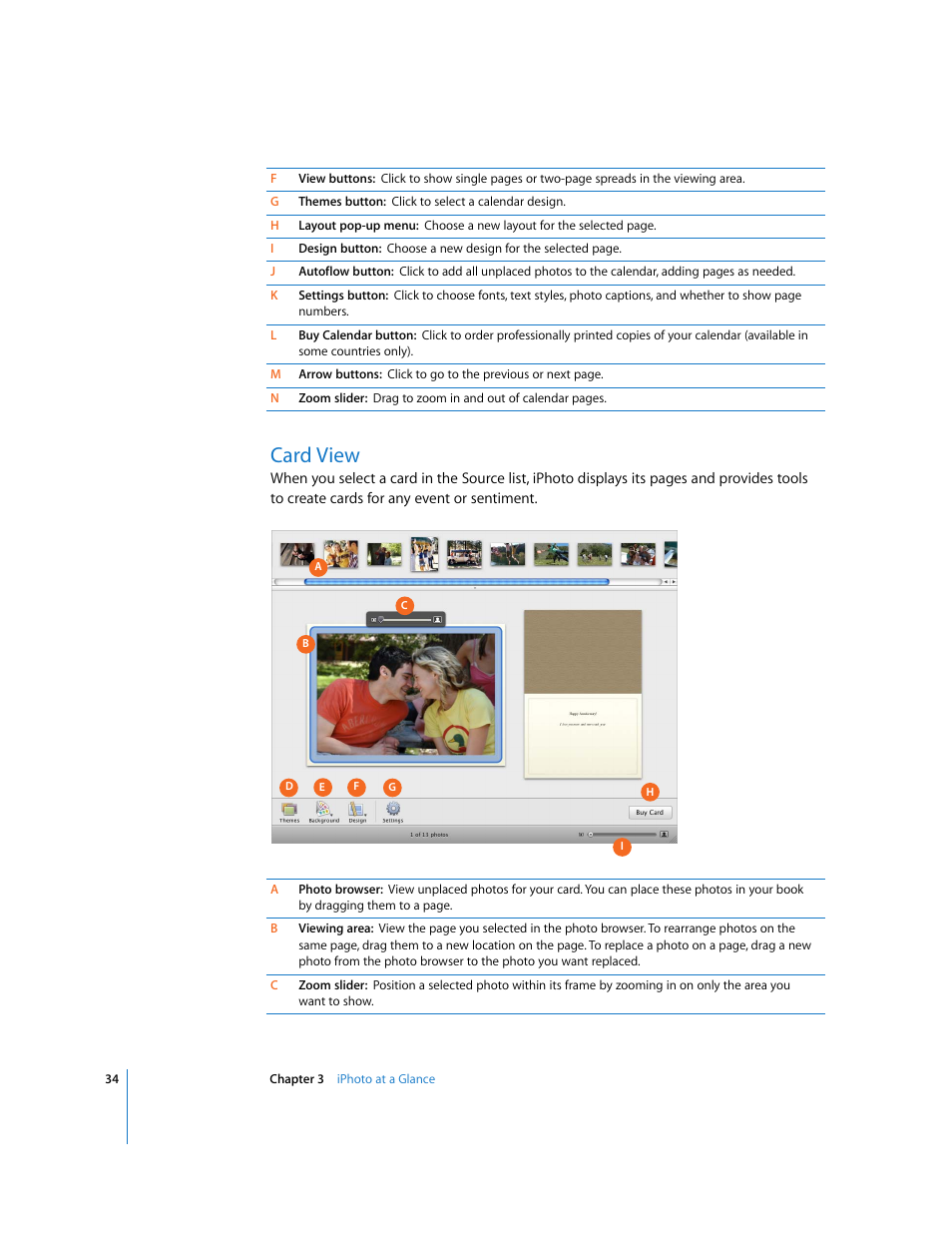 Card view | Apple iPhoto 6 User Manual | Page 34 / 36