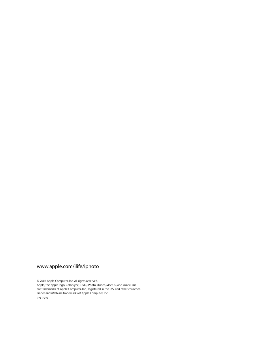 Apple iPhoto 6 User Manual | Page 36 / 36