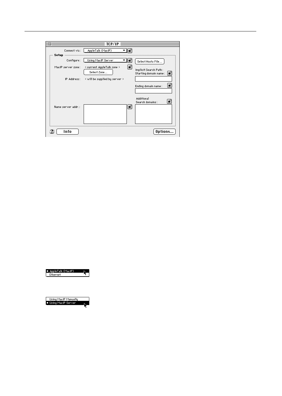 Configuring via a server | Apple Workgroup Server 8550 User Manual | Page 25 / 163