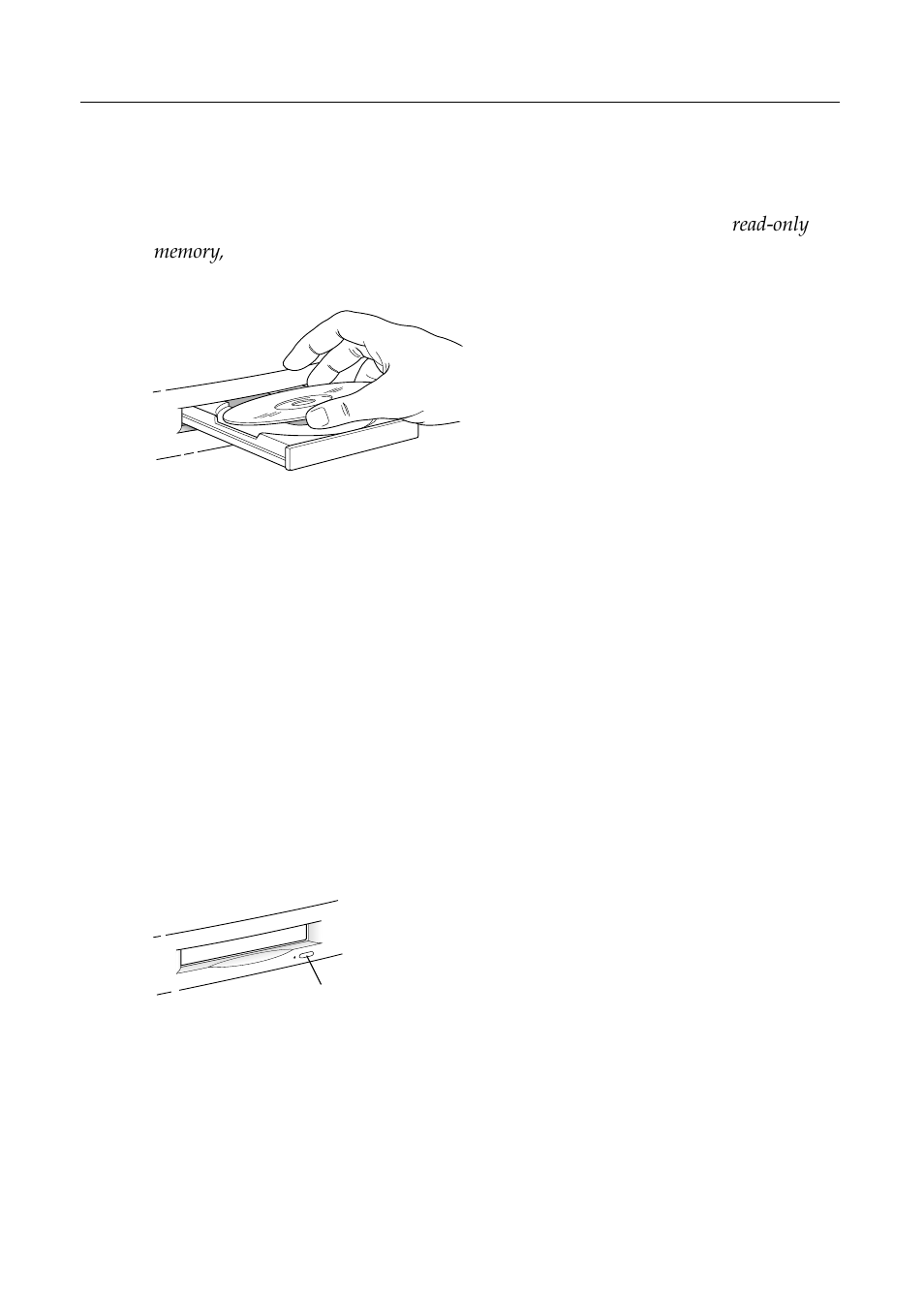 Inserting a cd-rom disc | Apple Workgroup Server 8550 User Manual | Page 72 / 163