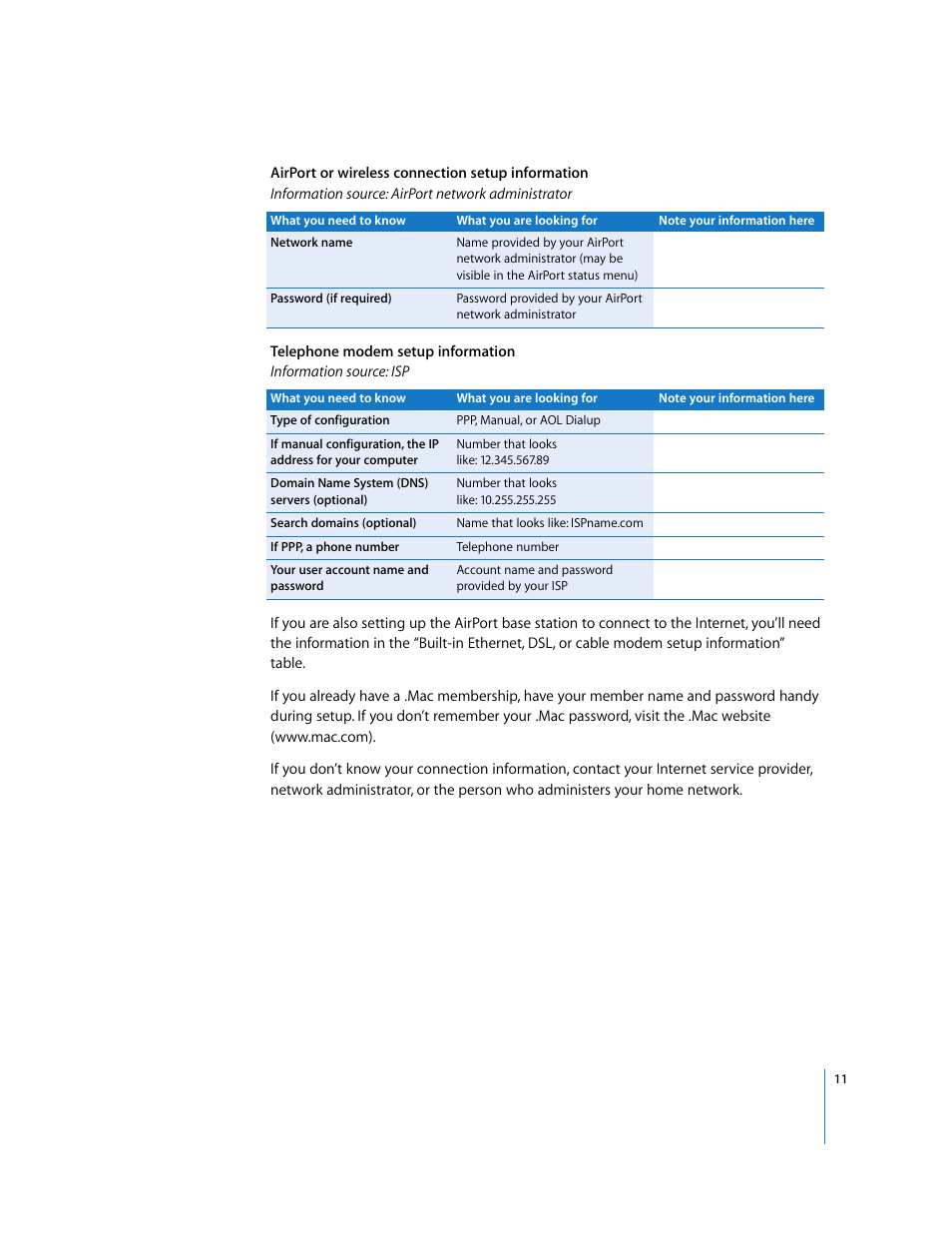 Apple Mac OS X v10.4 Tiger User Manual | Page 11 / 16