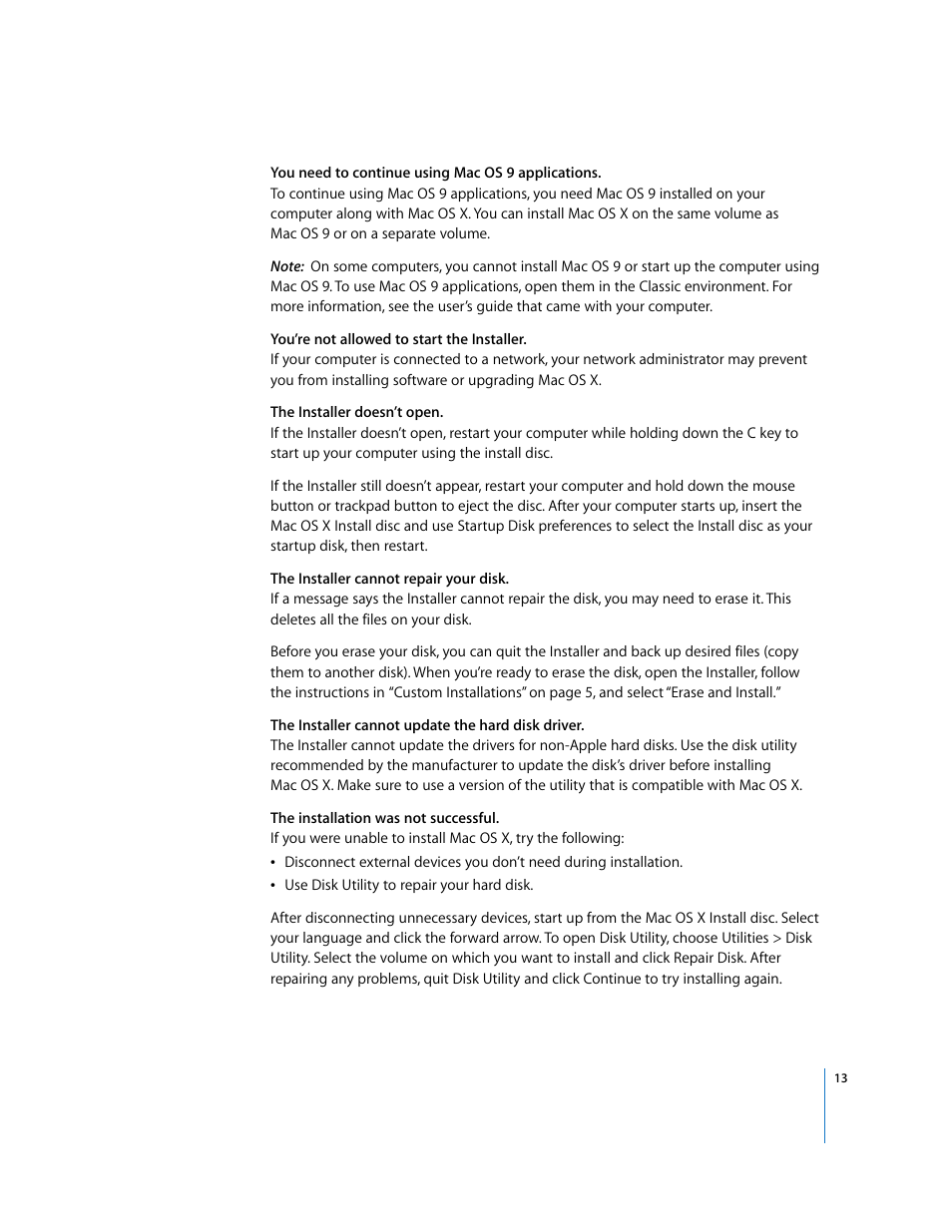 Apple Mac OS X v10.4 Tiger User Manual | Page 13 / 16