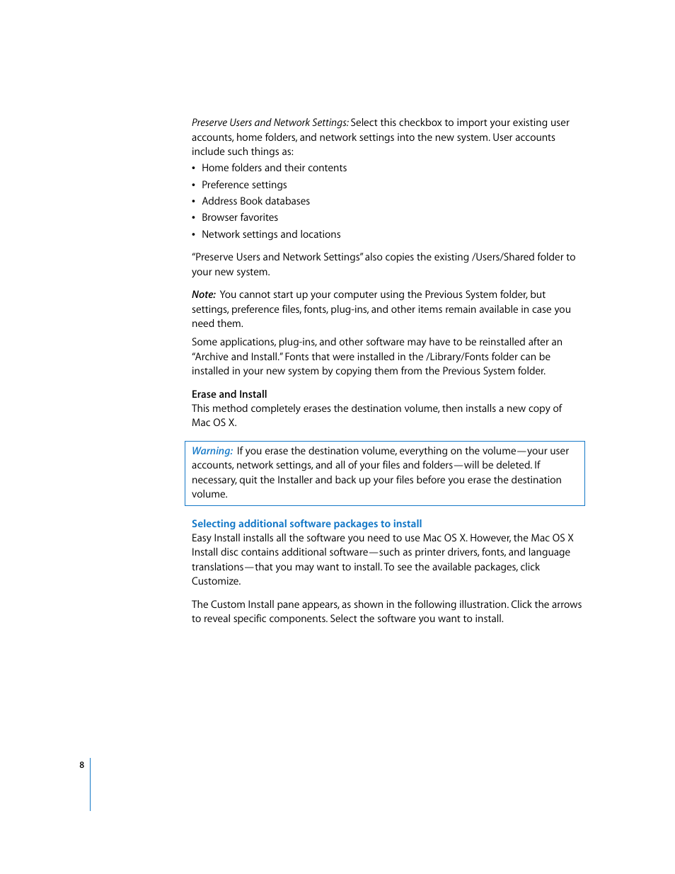 Apple Mac OS X v10.4 Tiger User Manual | Page 8 / 16