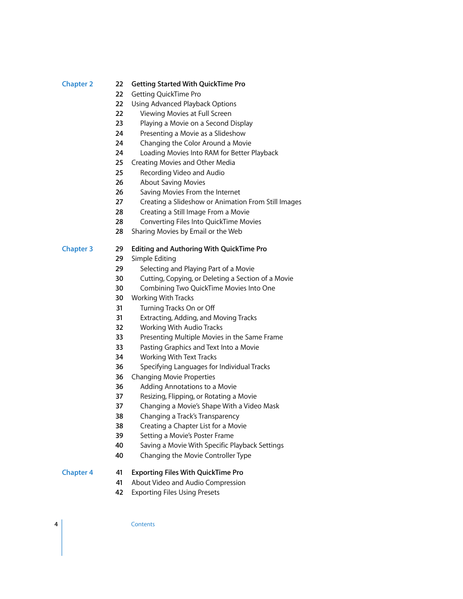 Apple QuickTime 7 User Manual | Page 4 / 62