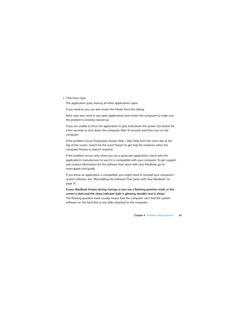 Apple MacBook (13-inch, Early 2008, Late 2008) User Manual | Page 43 / 76