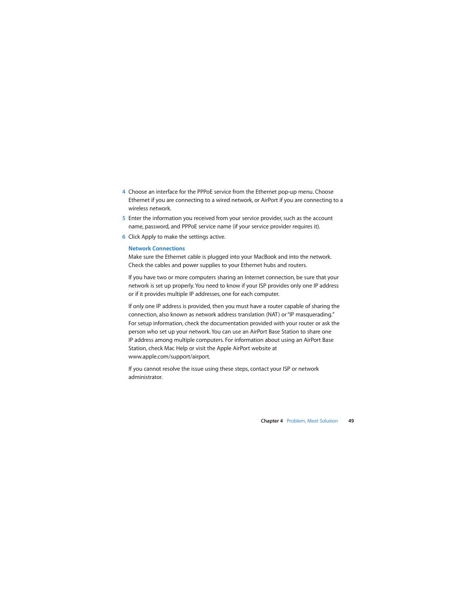 Apple MacBook (13-inch, Early 2008, Late 2008) User Manual | Page 49 / 76