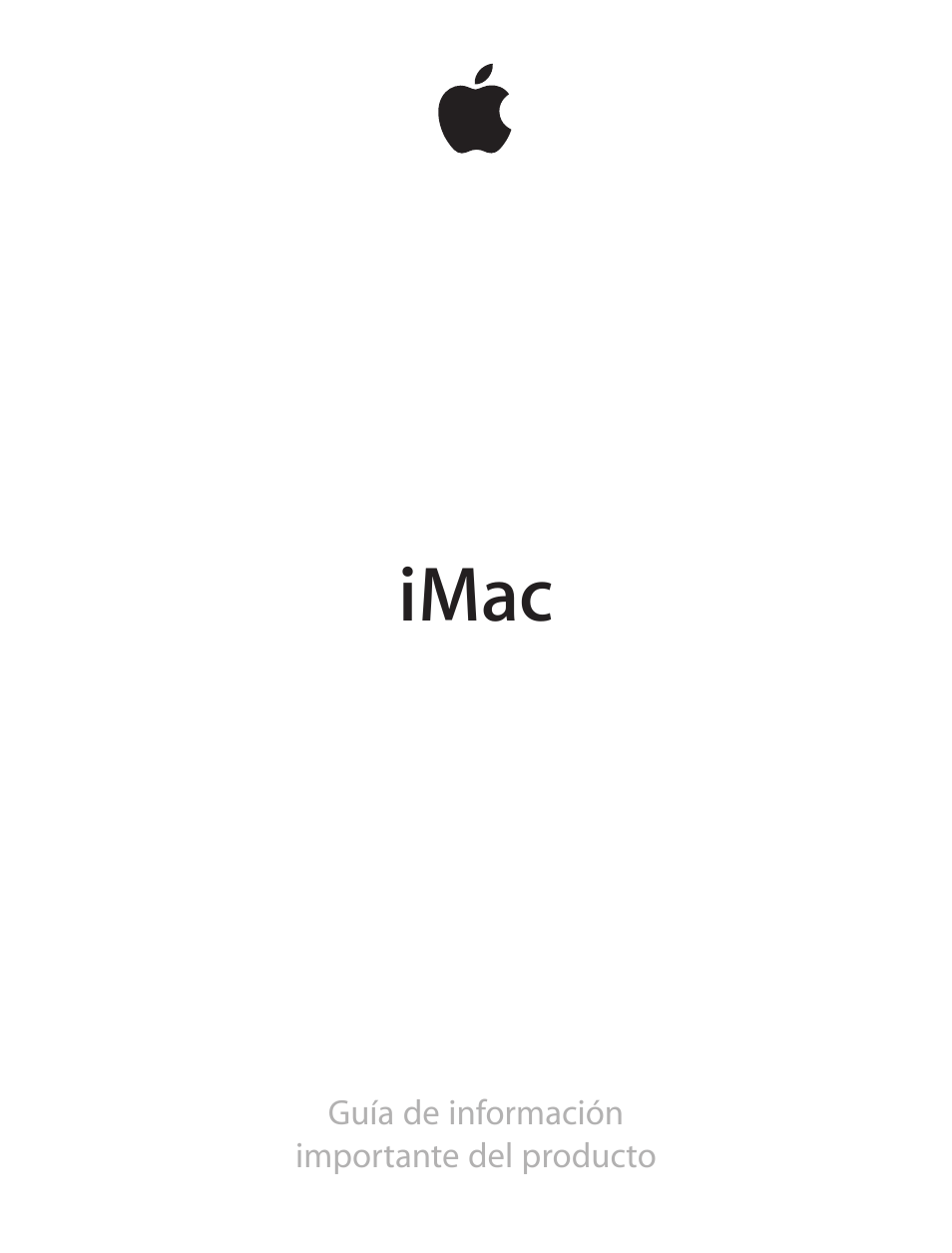 Apple iMac (21.5-inch and 27-inch, Mid 2012) User Manual | 12 pages