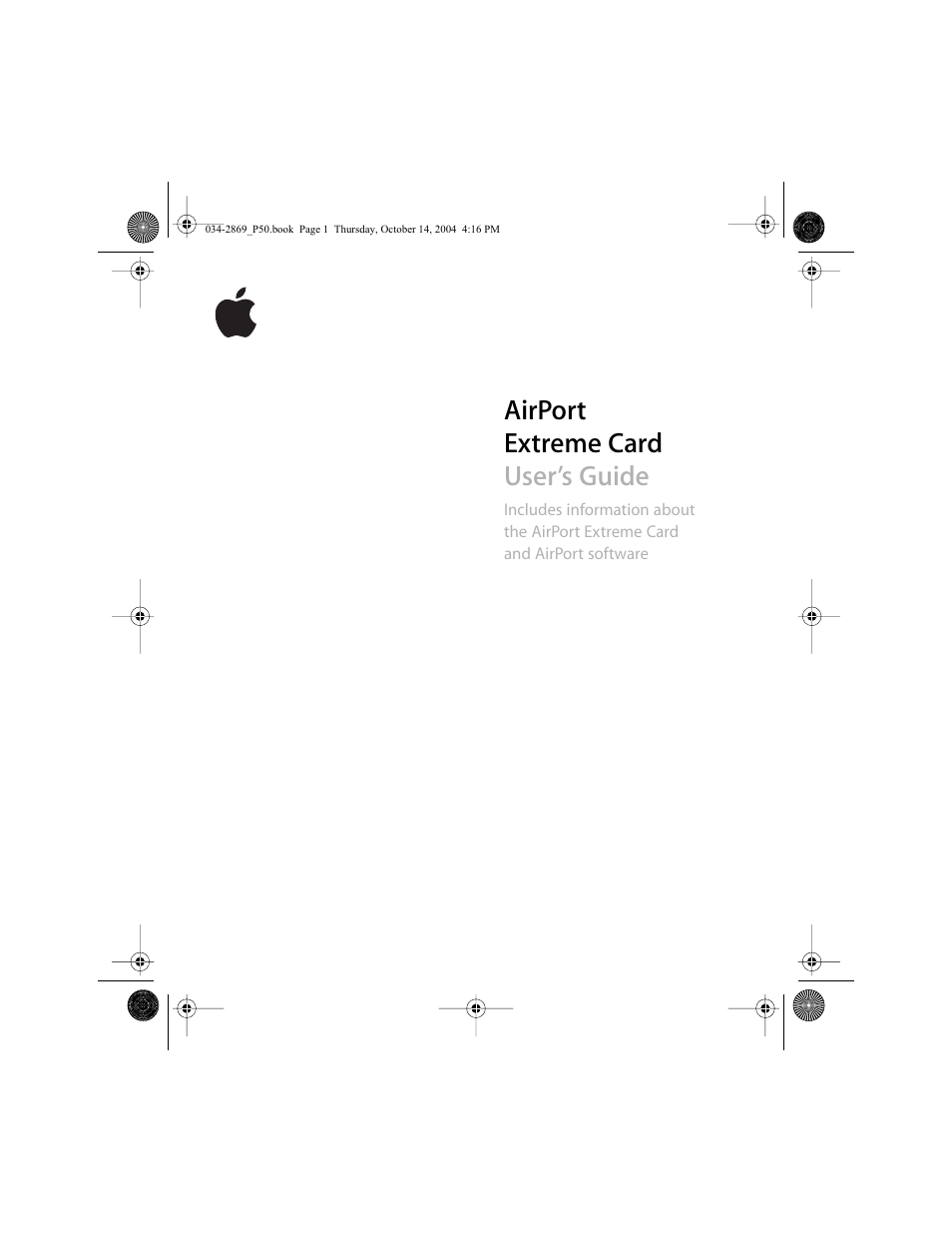 Apple AirPort Extreme Card User Manual | 12 pages