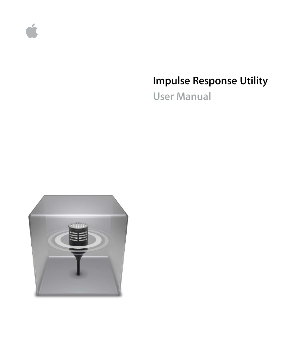 Apple Impulse Response Utility User Manual | 32 pages