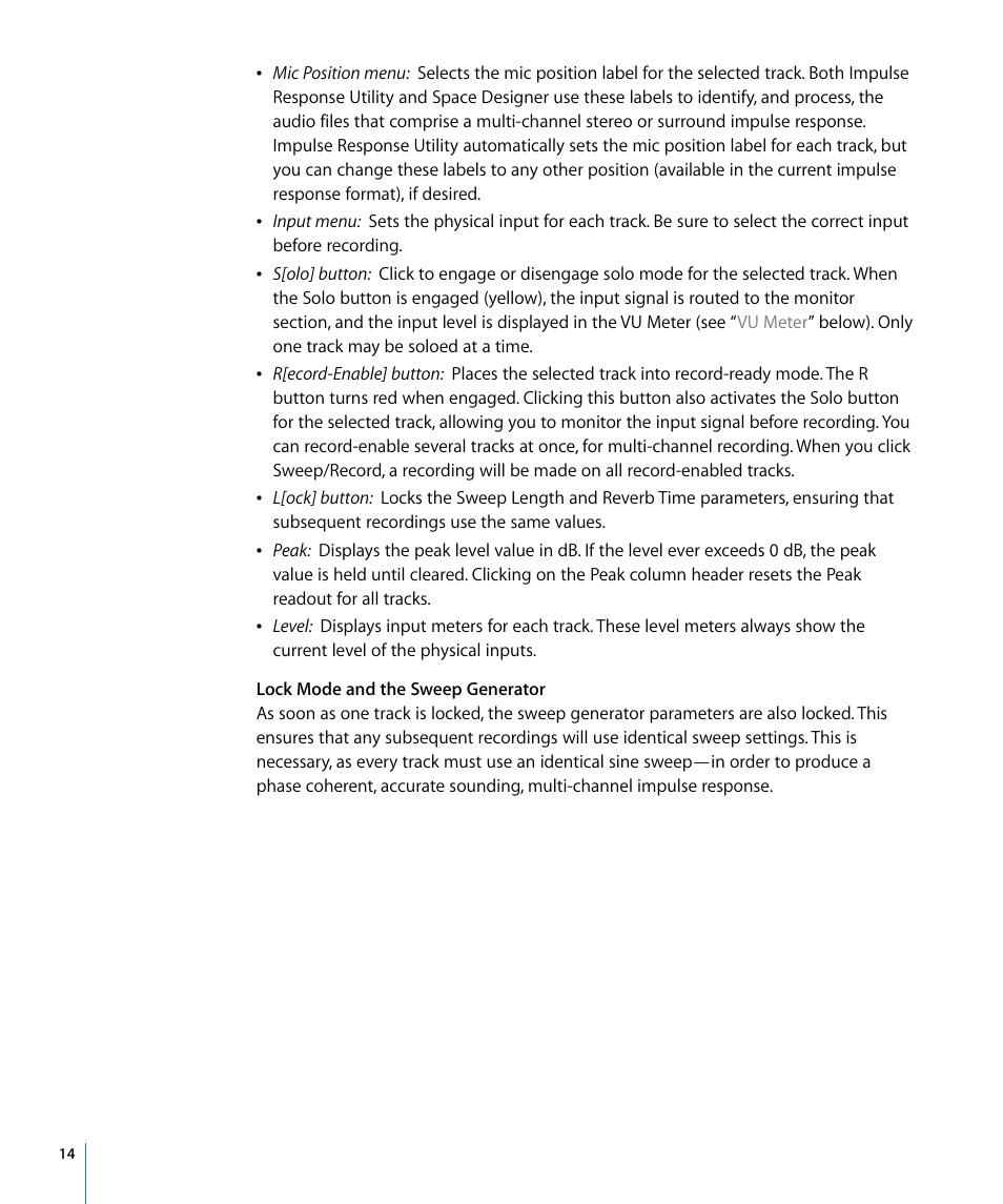 Apple Impulse Response Utility User Manual | Page 14 / 32
