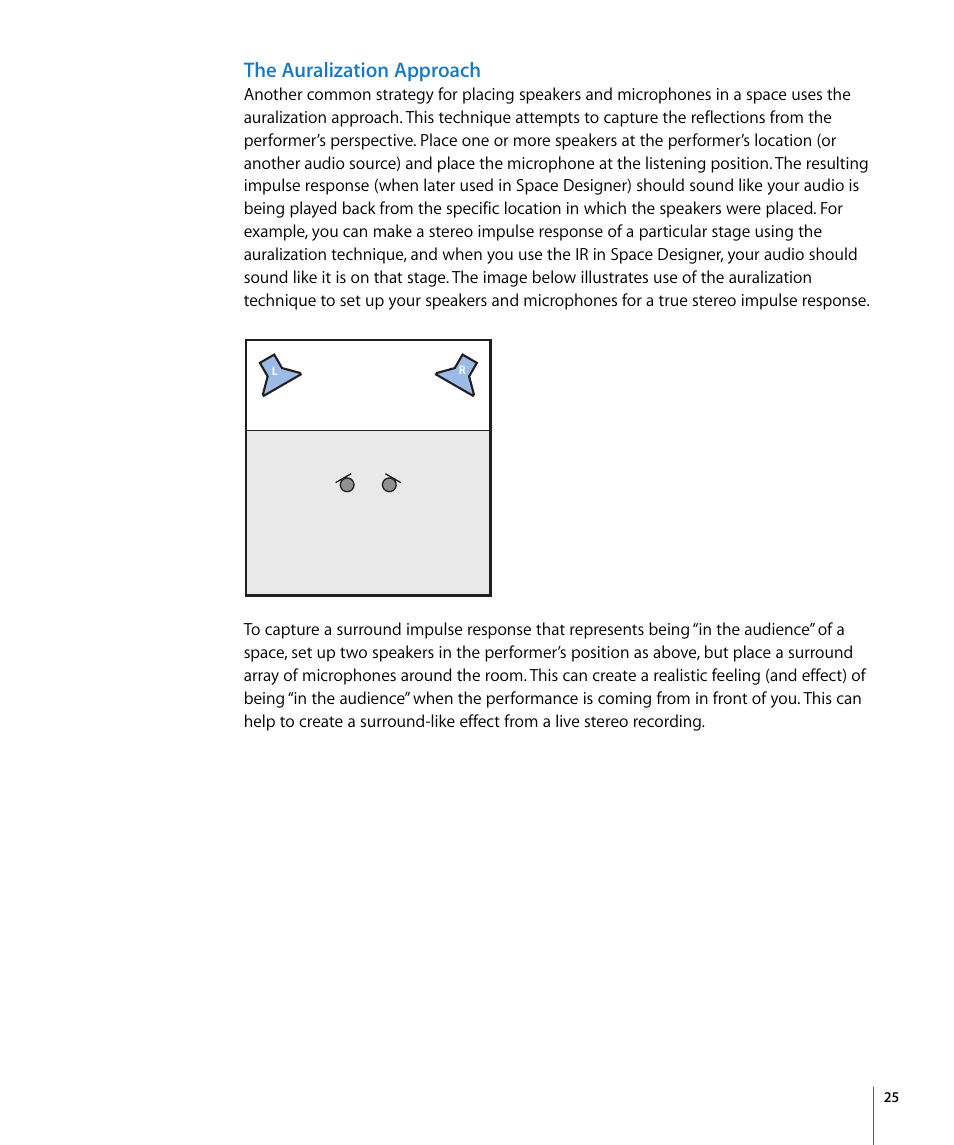 The auralization approach | Apple Impulse Response Utility User Manual | Page 25 / 32