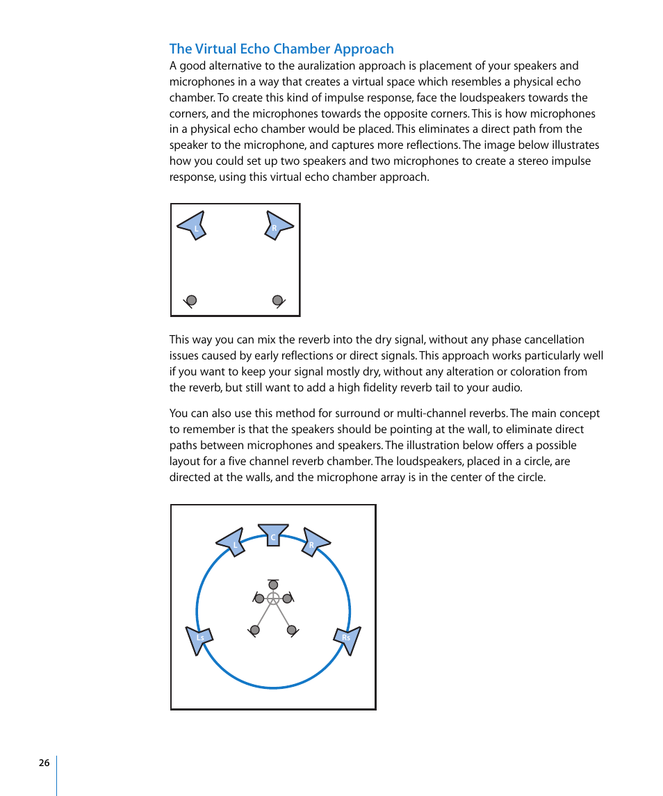 The virtual echo chamber approach | Apple Impulse Response Utility User Manual | Page 26 / 32