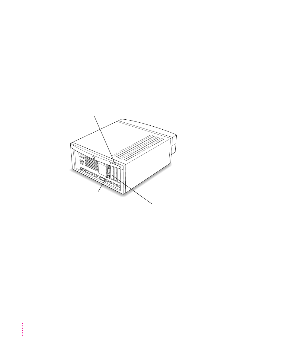 Installing a card with a dav connector in your, Av-equipped power macintosh computer 112 | Apple Power Macintosh (7100 Series) User Manual | Page 122 / 144