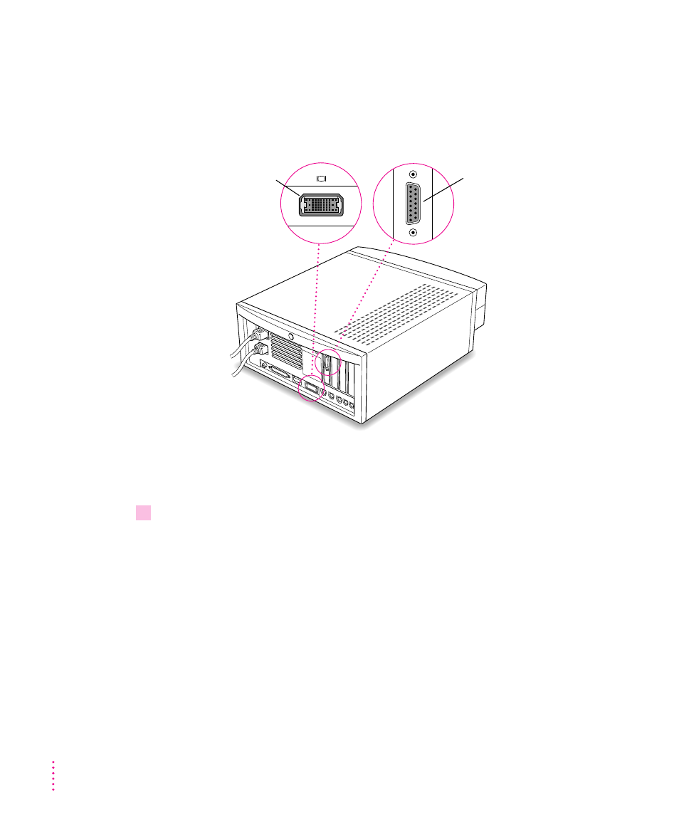 Connecting the monitor cable | Apple Power Macintosh (7100 Series) User Manual | Page 16 / 144