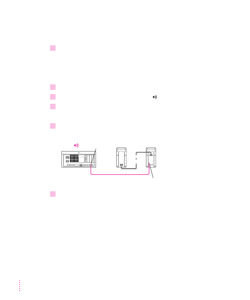 Connecting external stereo speakers | Apple Power Macintosh (7100 Series) User Manual | Page 48 / 144