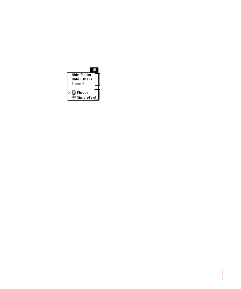 Working with several programs at a time 53, Working with several programs at a time, Finding out which programs are open | Switching programs | Apple Power Macintosh (7100 Series) User Manual | Page 63 / 144