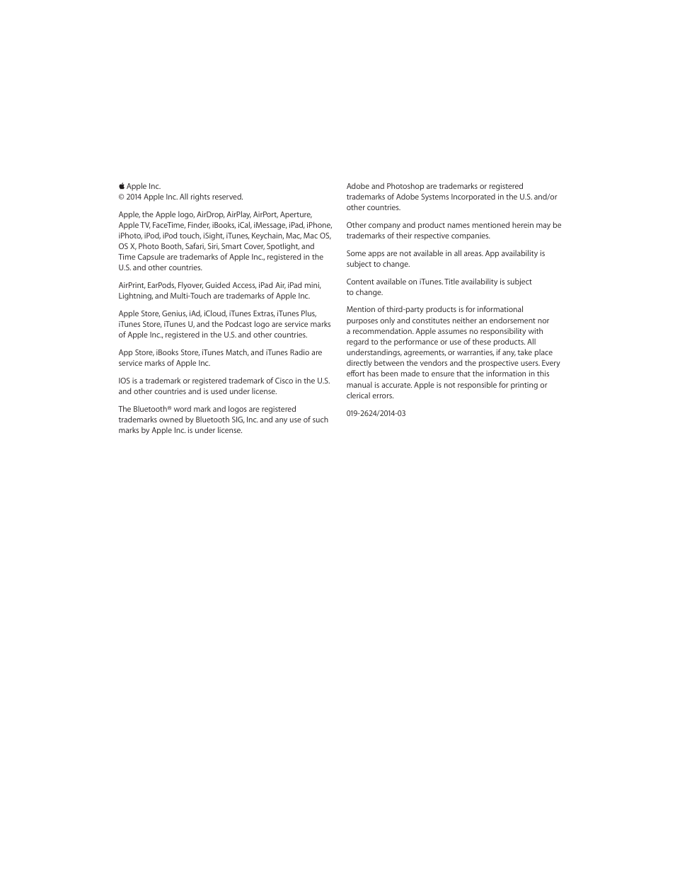 Apple iPad iOS 7.1 User Manual | Page 140 / 140