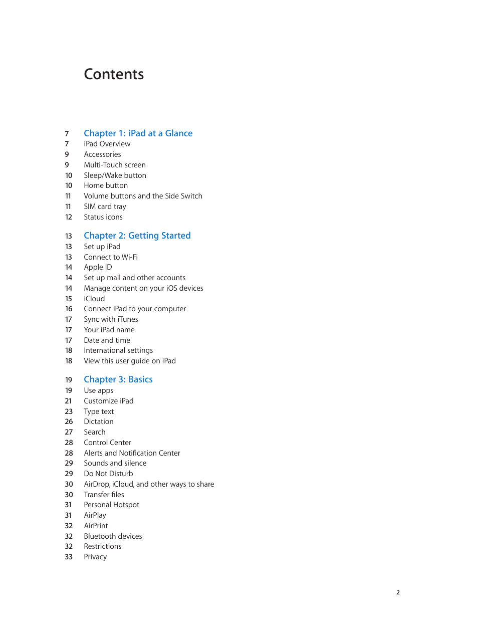 Apple iPad iOS 7.1 User Manual | Page 2 / 140