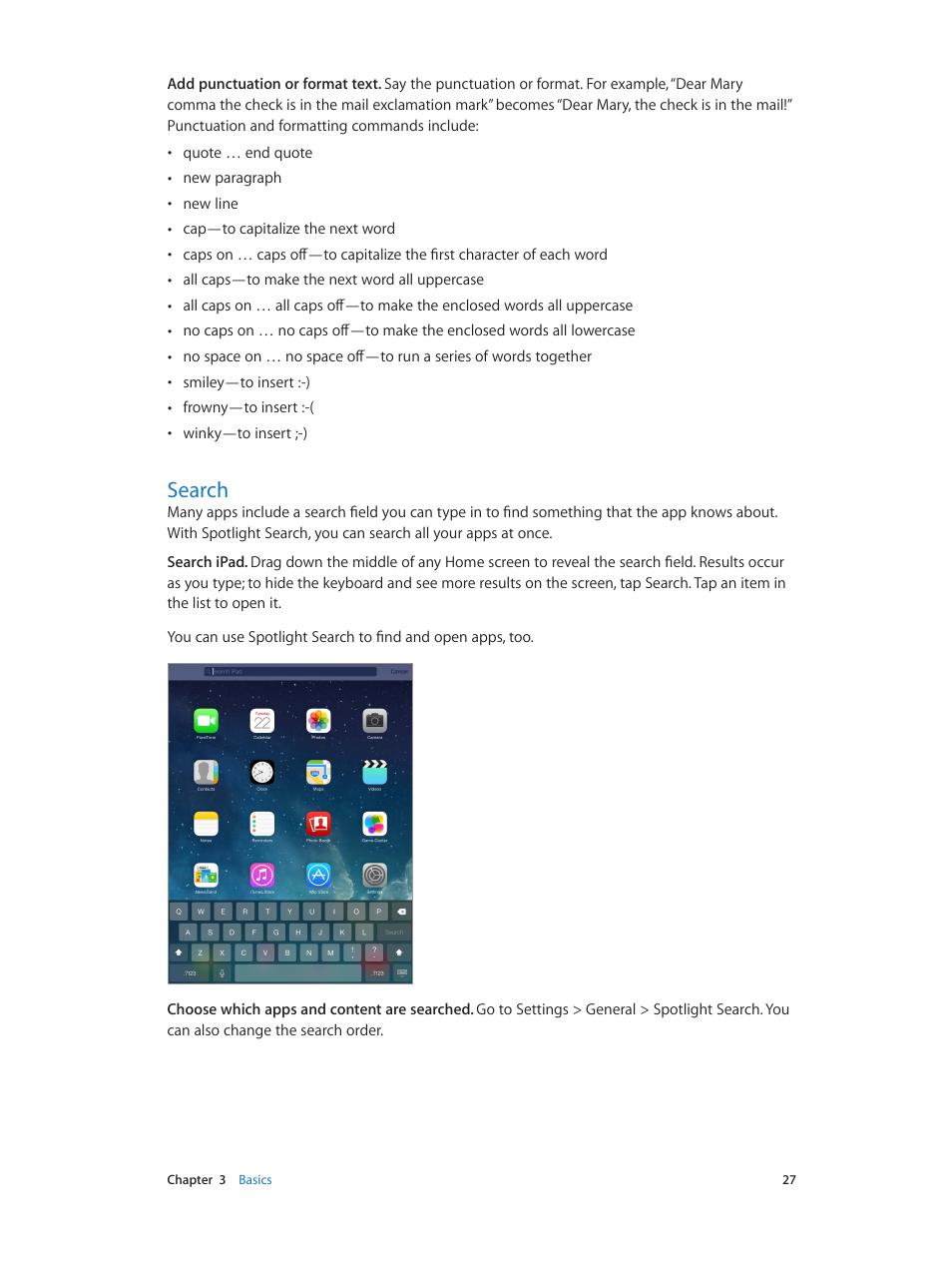 Search, 27 search | Apple iPad iOS 7.1 User Manual | Page 27 / 140