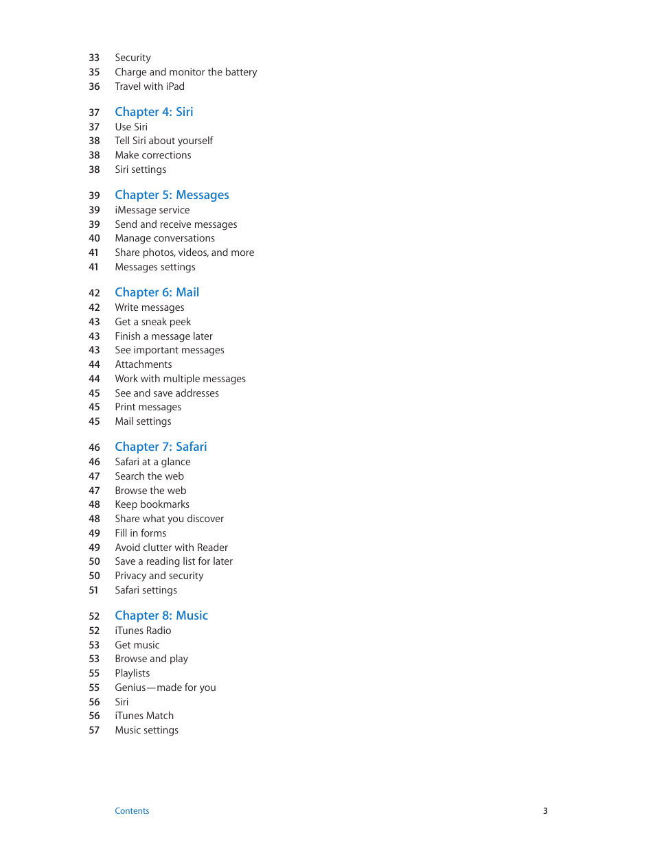 Apple iPad iOS 7.1 User Manual | Page 3 / 140