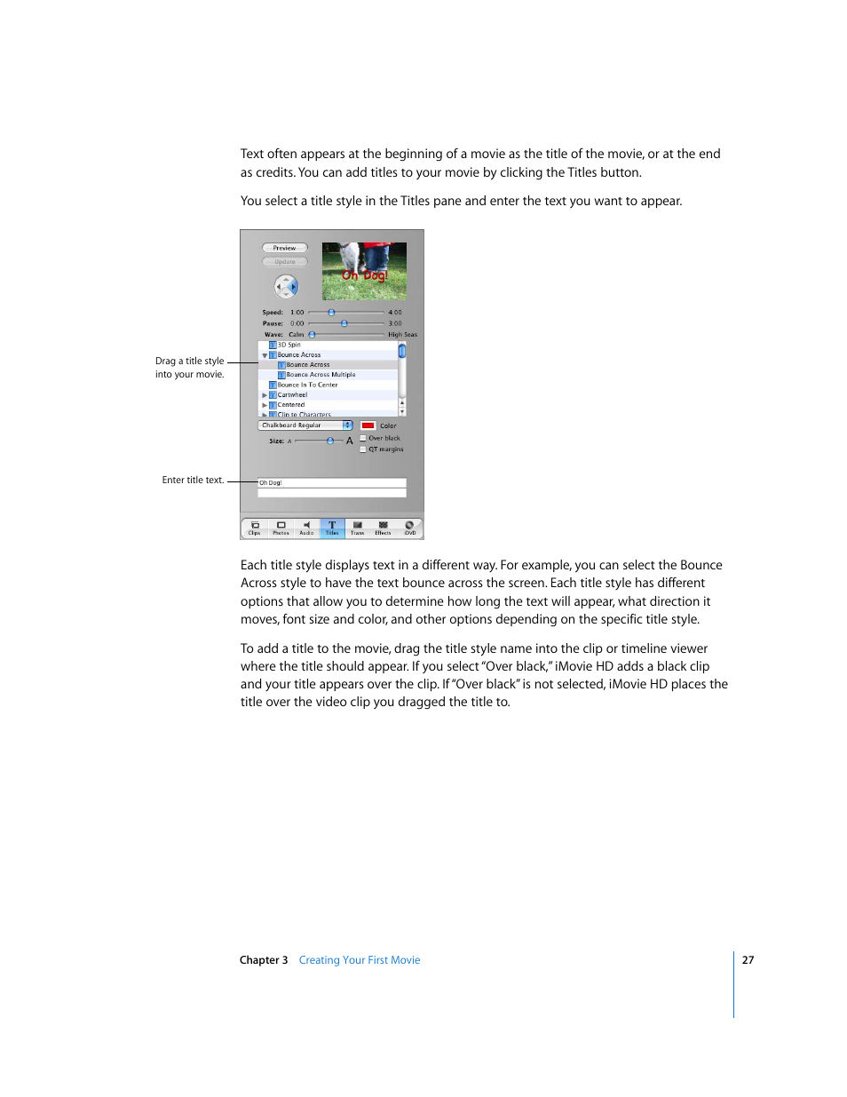 Apple iMovie HD User Manual | Page 27 / 83