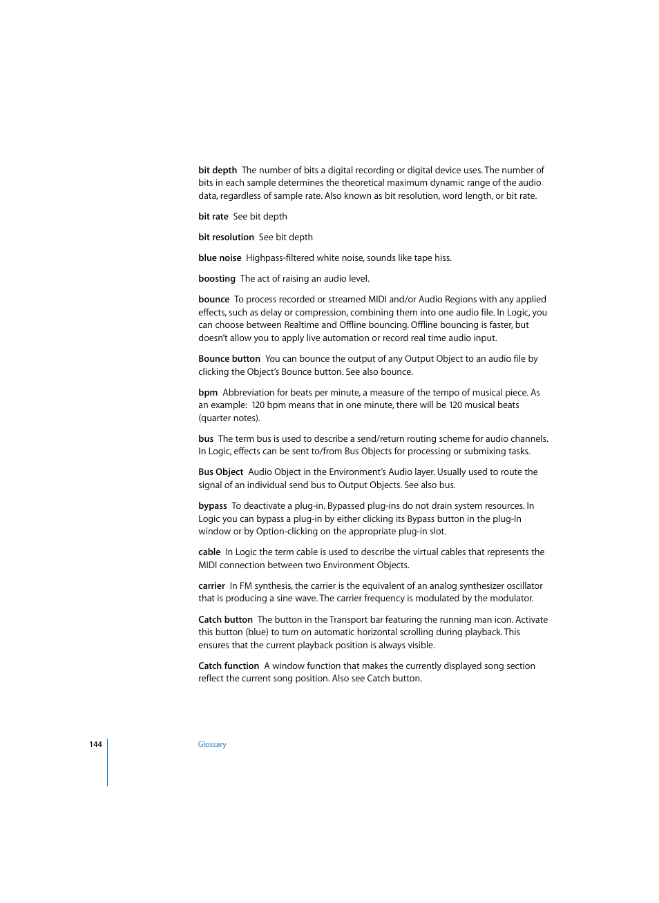 Apple Logic Express 7 User Manual | Page 144 / 167