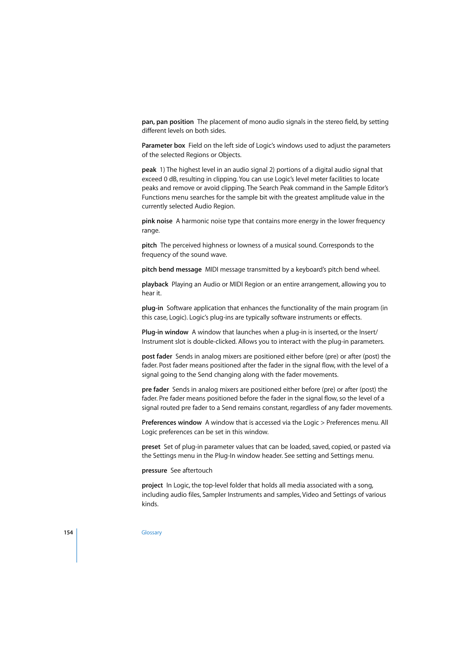 Apple Logic Express 7 User Manual | Page 154 / 167