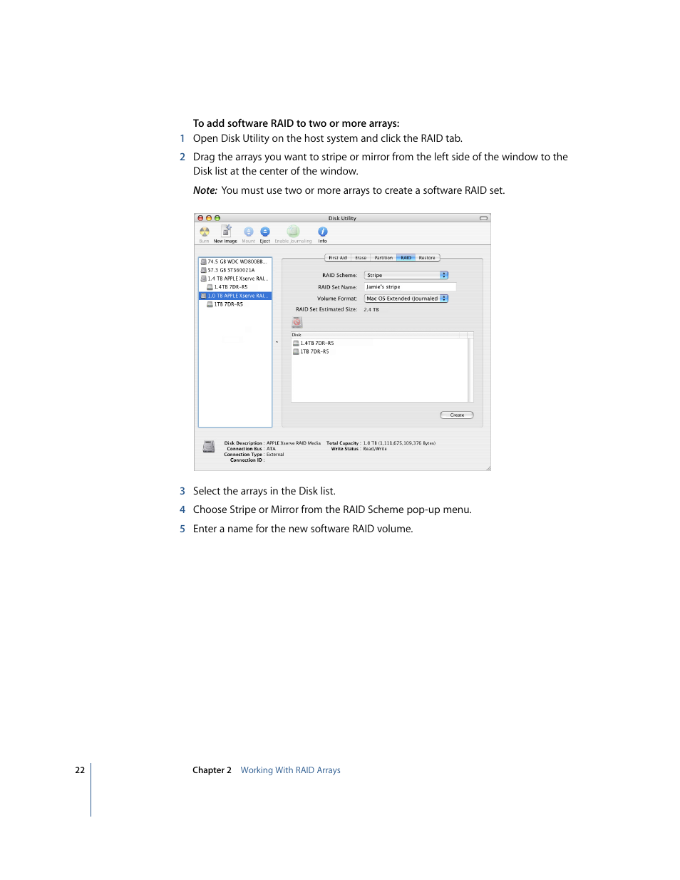 Apple Xserve RAID: Using RAID 1.2 Admin and Disk Utility User Manual | Page 22 / 43