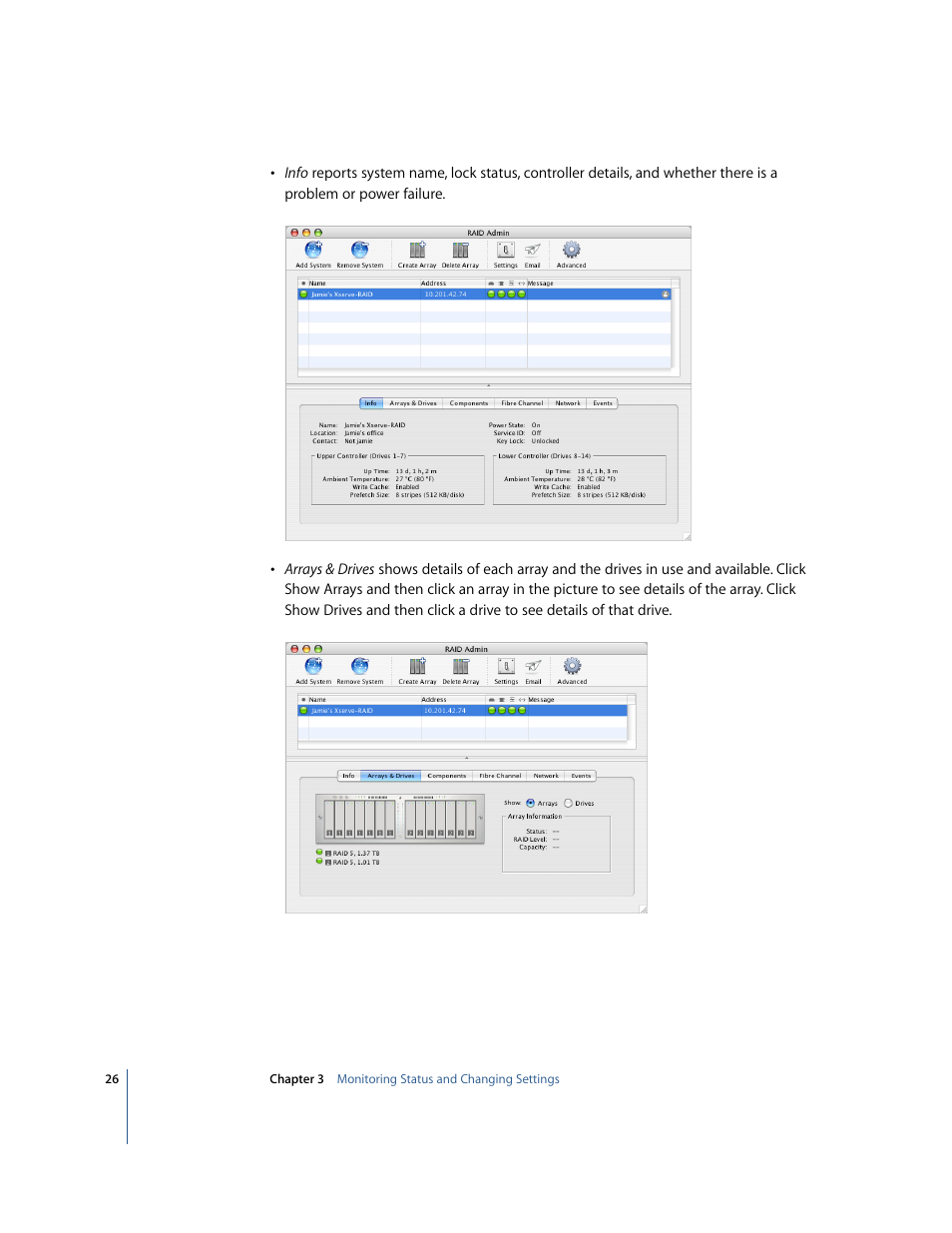 Apple Xserve RAID: Using RAID 1.2 Admin and Disk Utility User Manual | Page 26 / 43