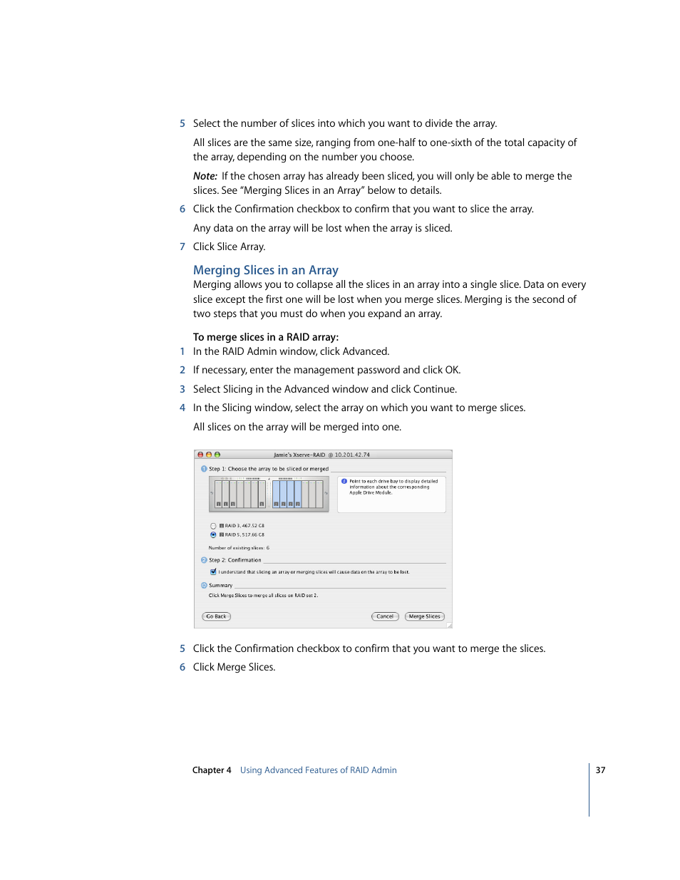 Apple Xserve RAID: Using RAID 1.2 Admin and Disk Utility User Manual | Page 37 / 43