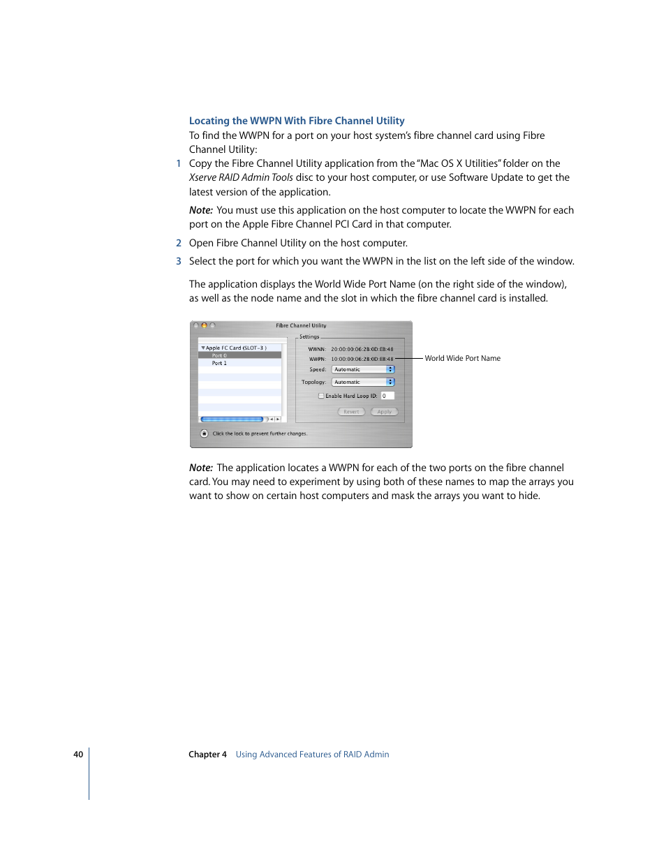 Apple Xserve RAID: Using RAID 1.2 Admin and Disk Utility User Manual | Page 40 / 43