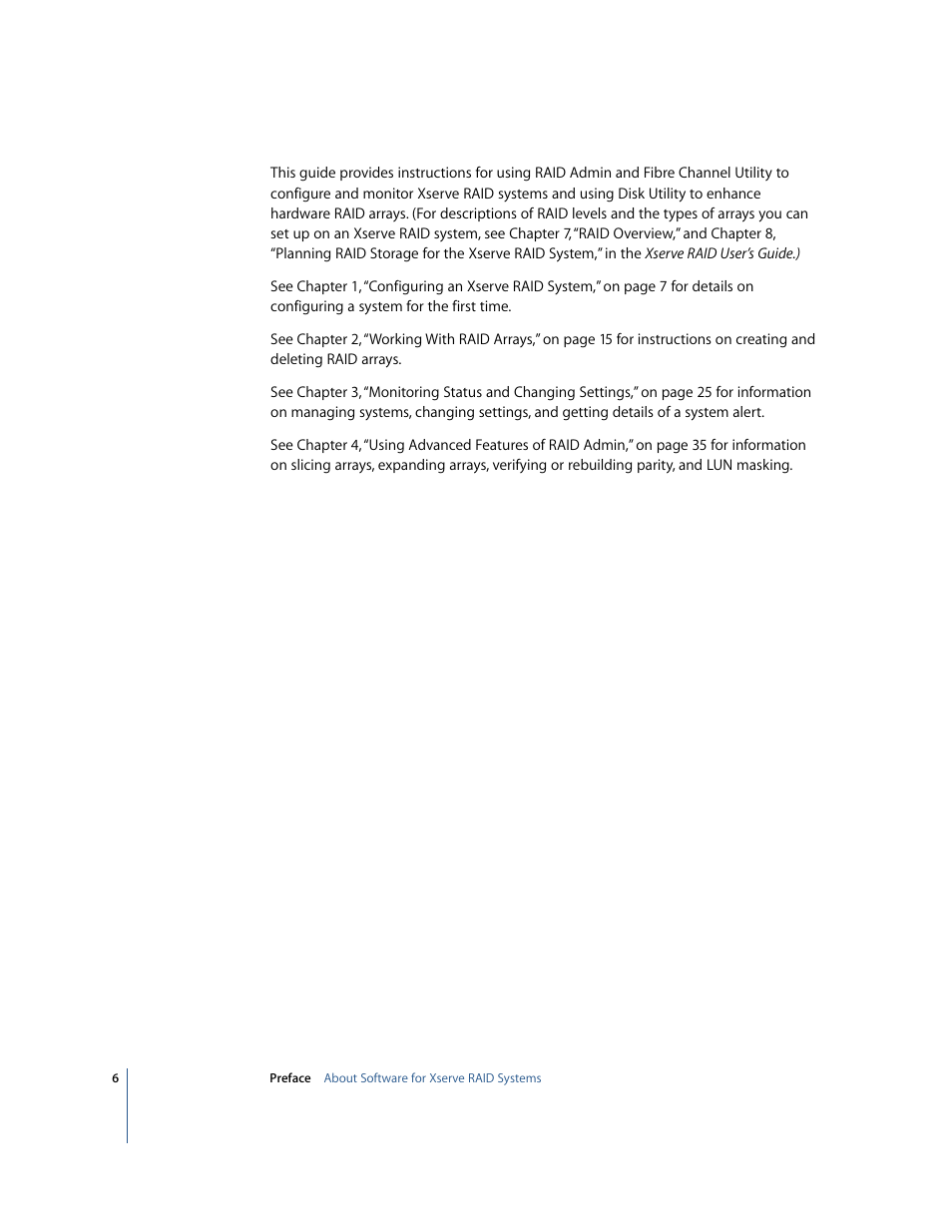 Apple Xserve RAID: Using RAID 1.2 Admin and Disk Utility User Manual | Page 6 / 43