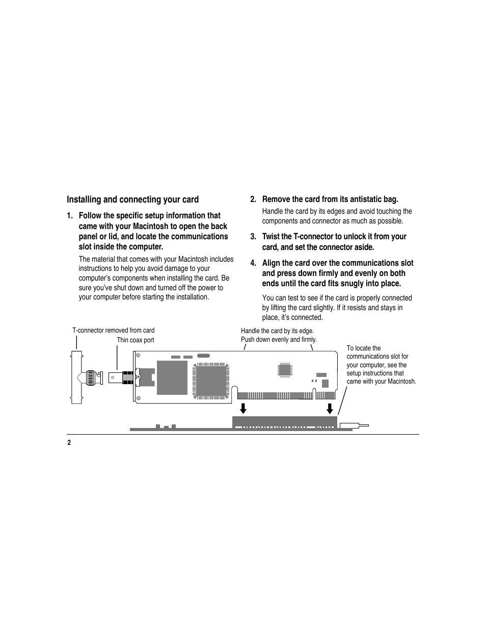 Apple Ethernet CS Thin Coax Card User Manual | Page 6 / 16