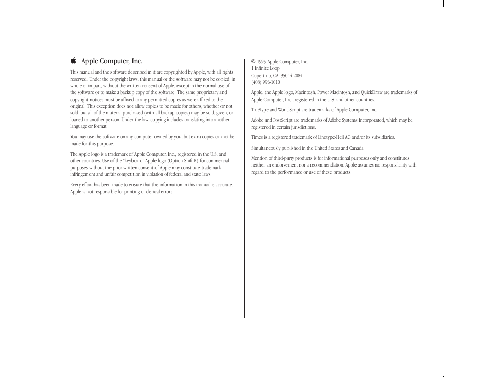 K apple computer, inc | Apple Macintosh Arabic Language Kit User Manual | Page 2 / 28