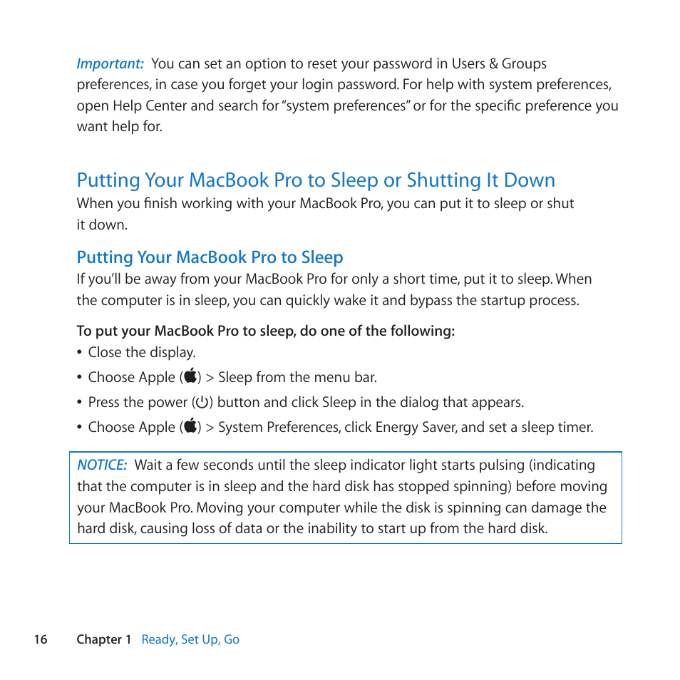 Apple MacBook Pro (13-inch, Late 2011) User Manual | Page 16 / 88