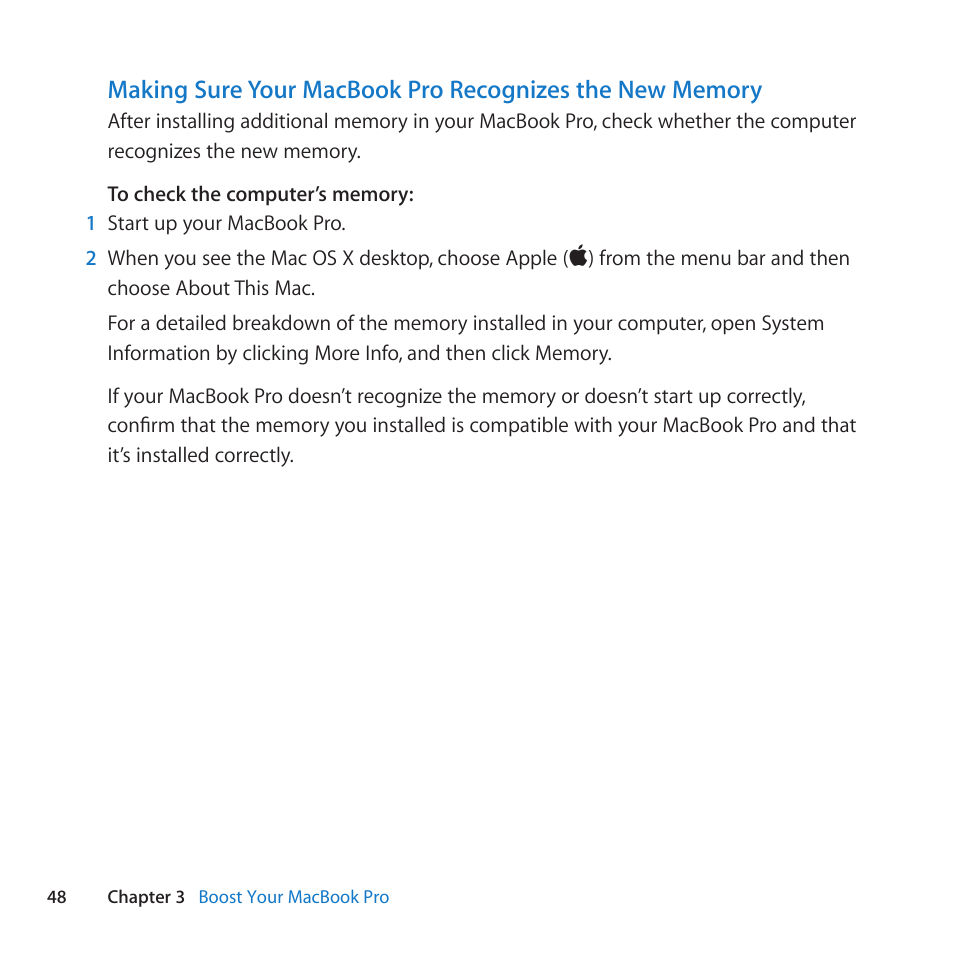 Apple MacBook Pro (13-inch, Late 2011) User Manual | Page 48 / 88