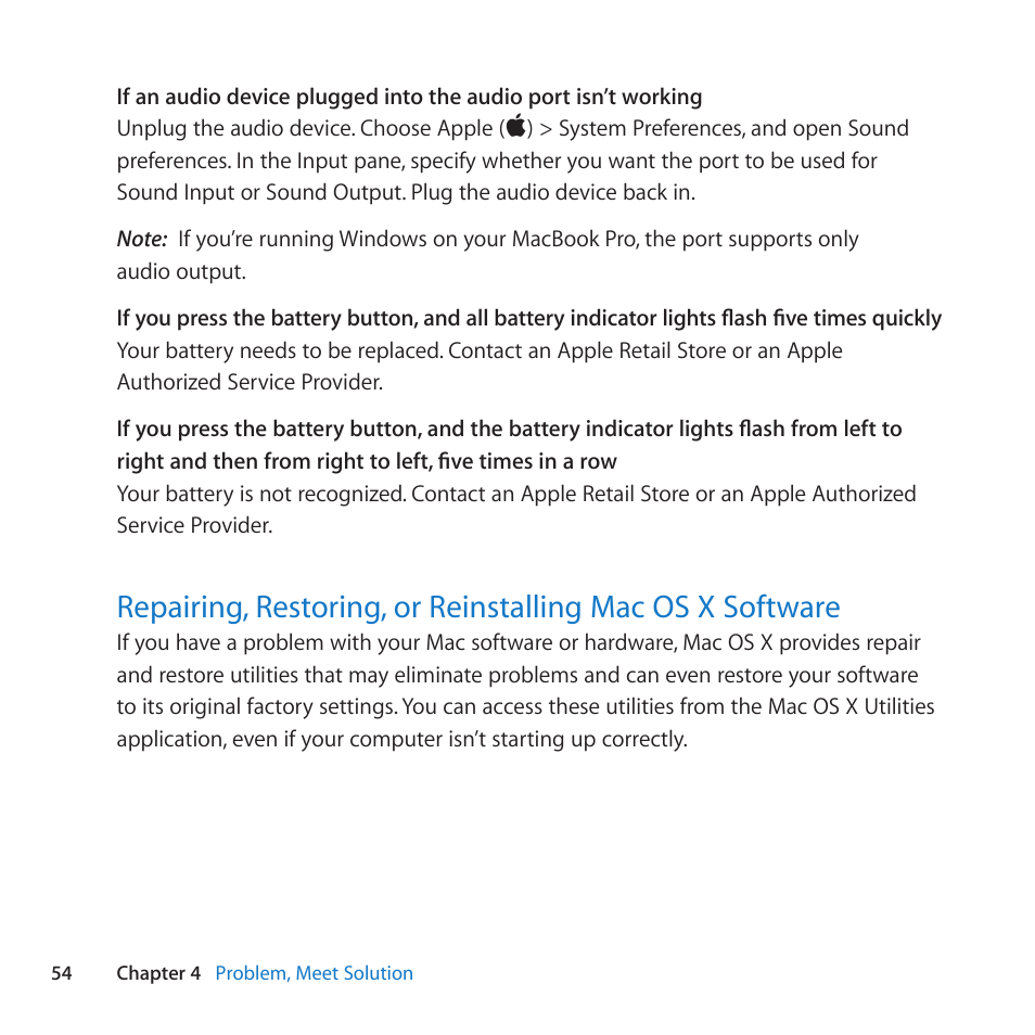 Apple MacBook Pro (13-inch, Late 2011) User Manual | Page 54 / 88