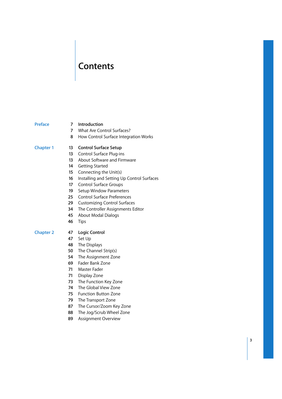 Apple Logic 7 User Manual | Page 3 / 255