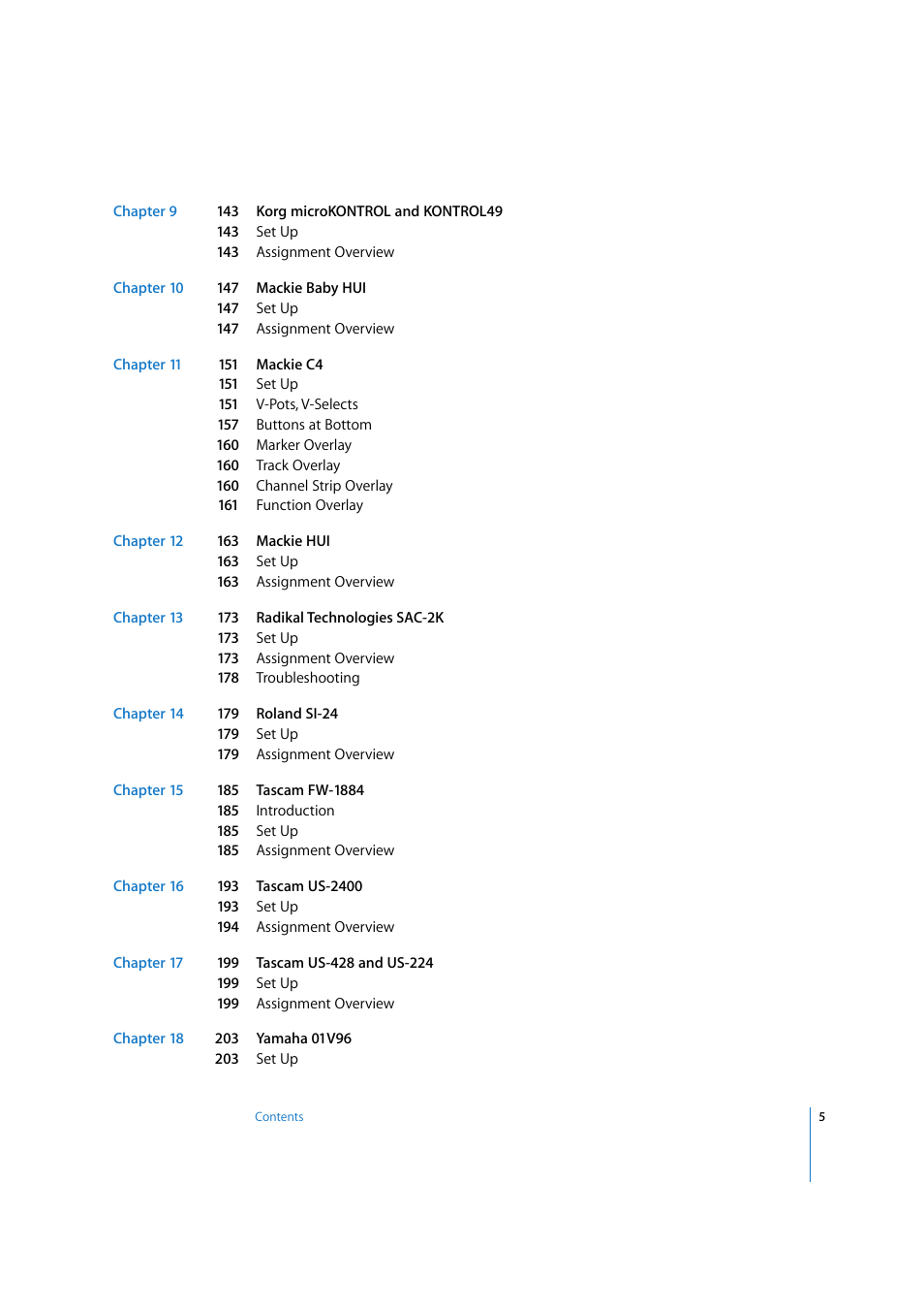 Apple Logic 7 User Manual | Page 5 / 255