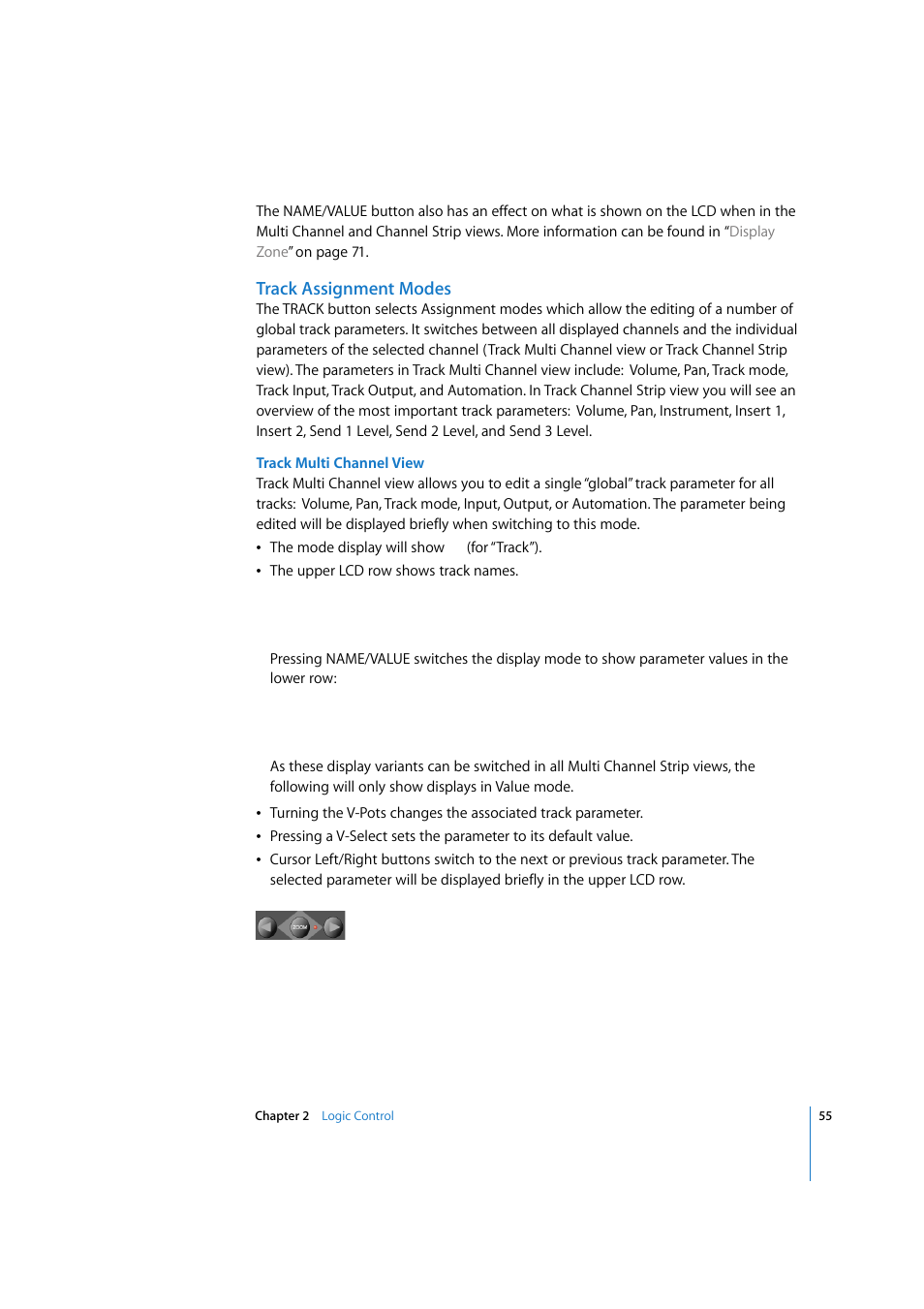 Track assignment modes | Apple Logic 7 User Manual | Page 55 / 255