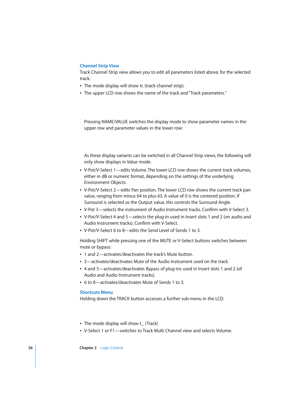 Apple Logic 7 User Manual | Page 56 / 255