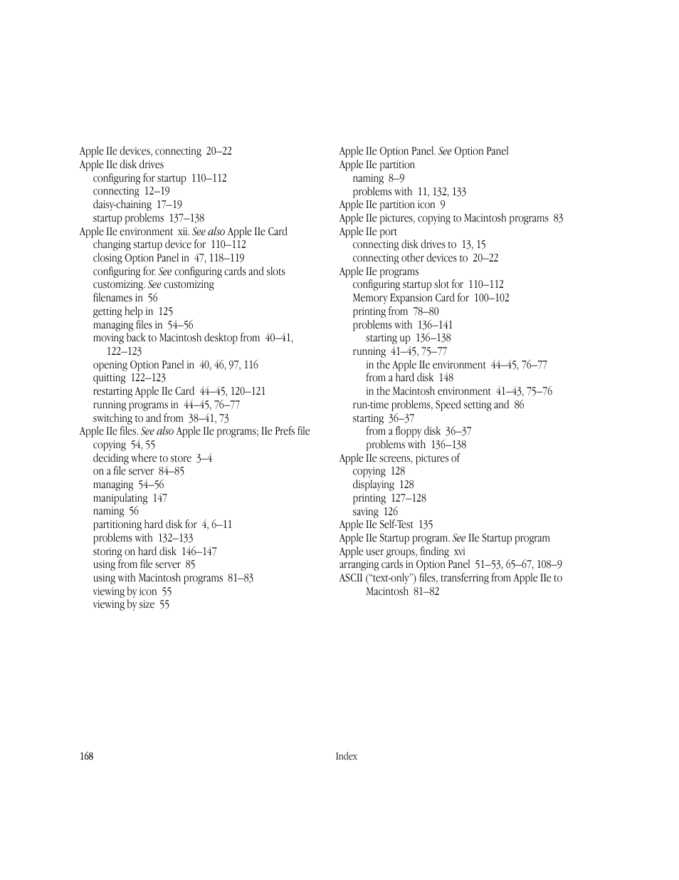 Apple IIe Card User Manual | Page 184 / 198