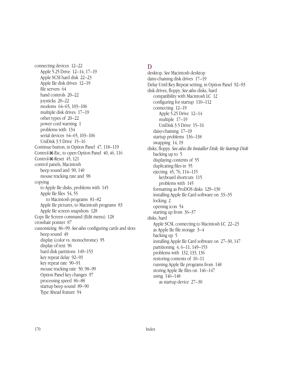 Apple IIe Card User Manual | Page 186 / 198