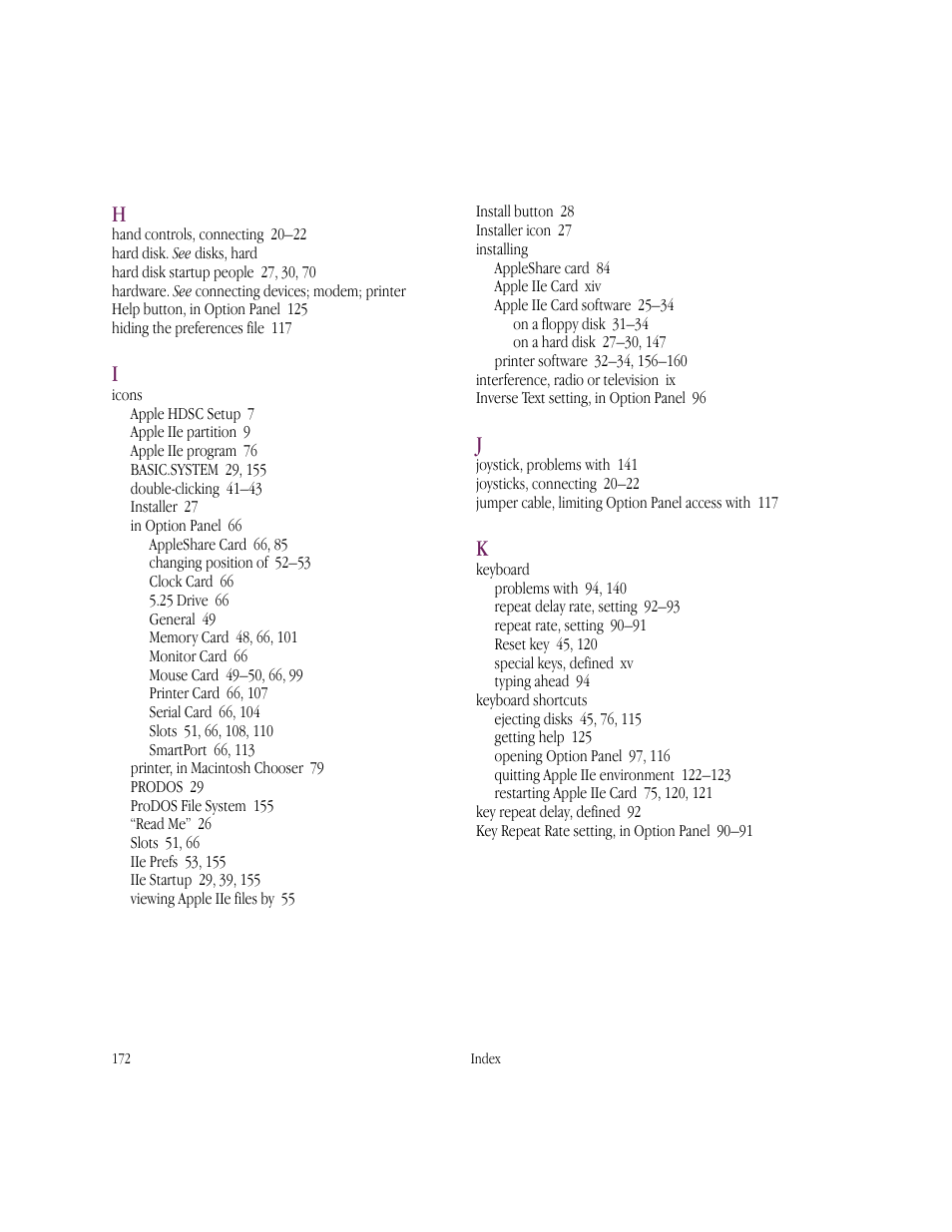 Apple IIe Card User Manual | Page 188 / 198