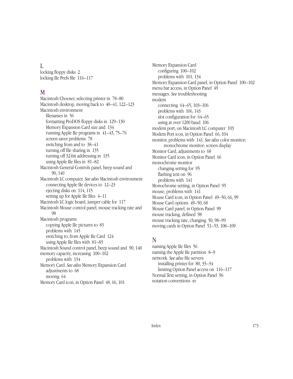 Apple IIe Card User Manual | Page 189 / 198