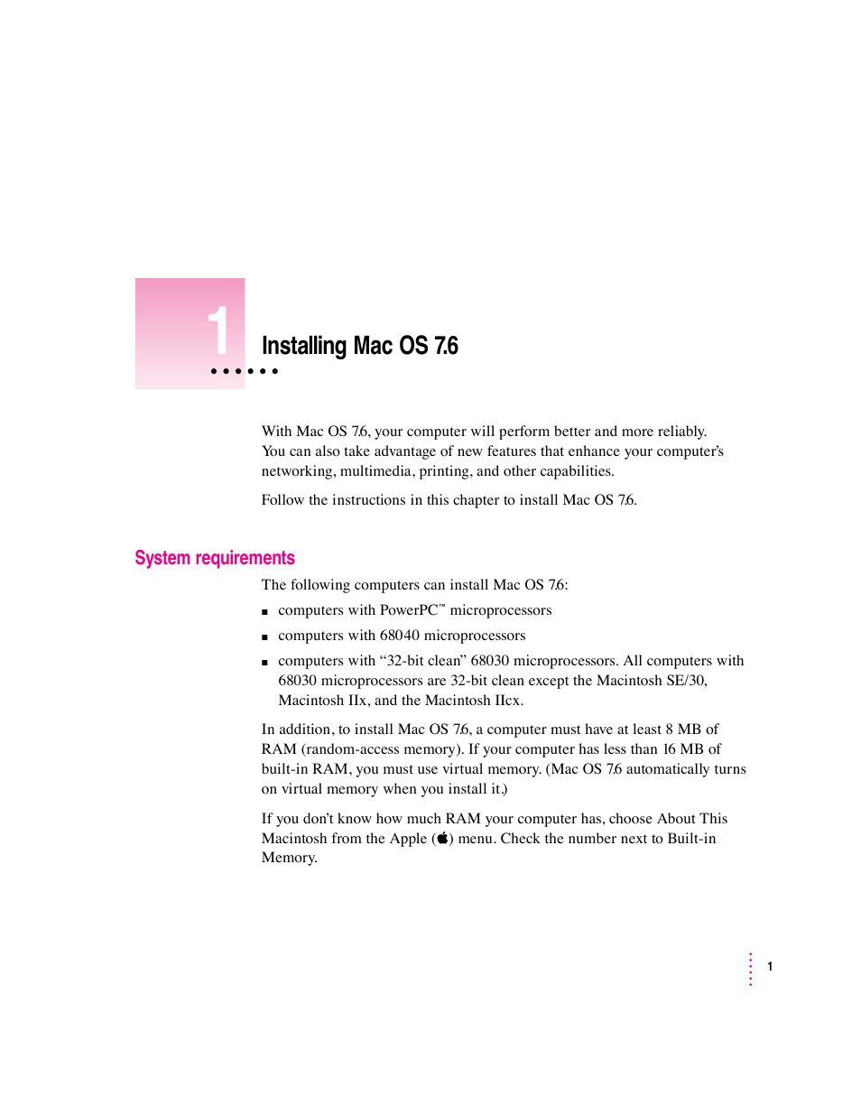 Apple Mac OS 7.6 User Manual | 55 pages