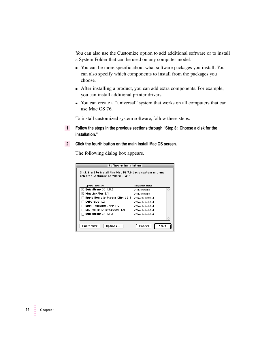 Apple Mac OS 7.6 User Manual | Page 14 / 55