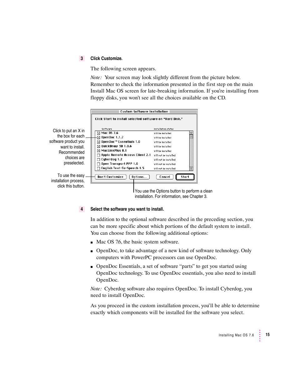 Apple Mac OS 7.6 User Manual | Page 15 / 55
